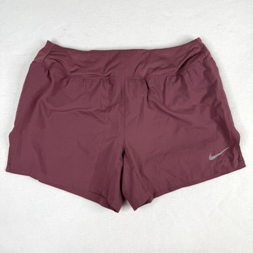 Nike Dri-Fit Maroon Shorts Womens M Running Athletic Gym Training Wicking